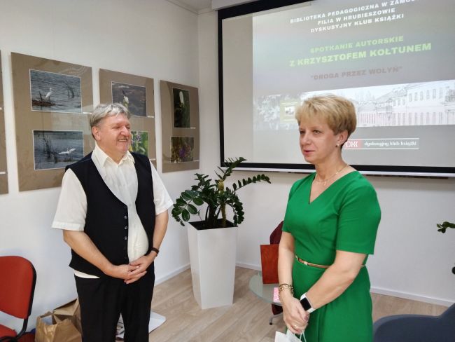 Na zdjęciu Krzysztof Kołtun i dr Dorota Mach