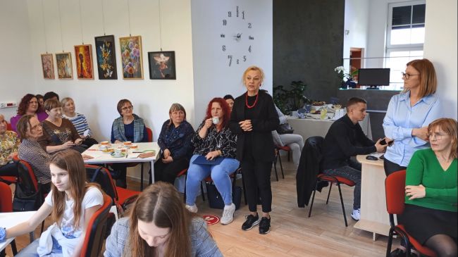 Na zdjęciu uczestnicy Hrubieszowskiego Święta Poezji.