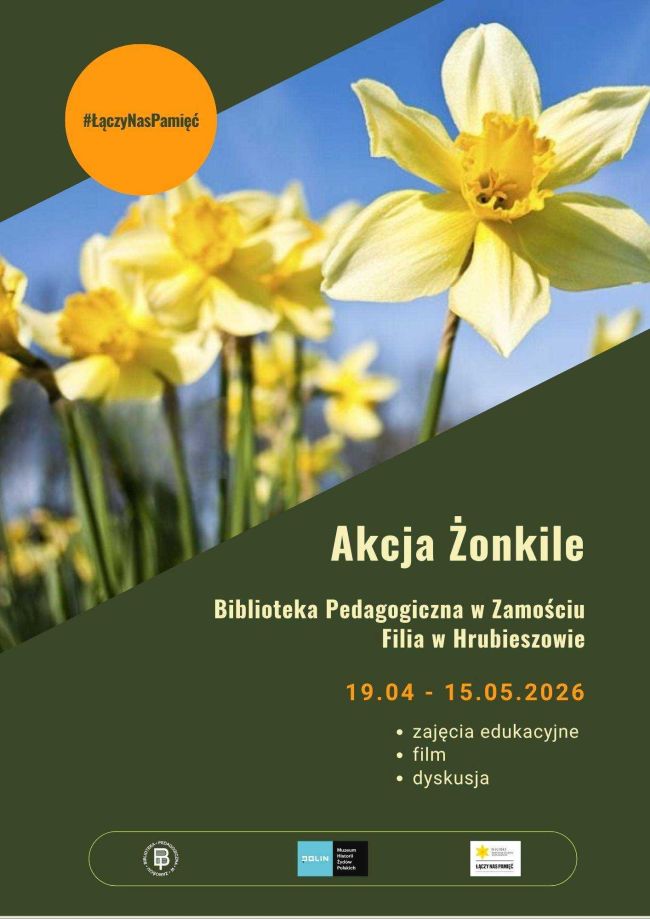 Plakat informujący o akcji Żonkile 2026