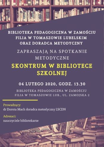 Temat: "Skontrum w bibliotece szkolnej"