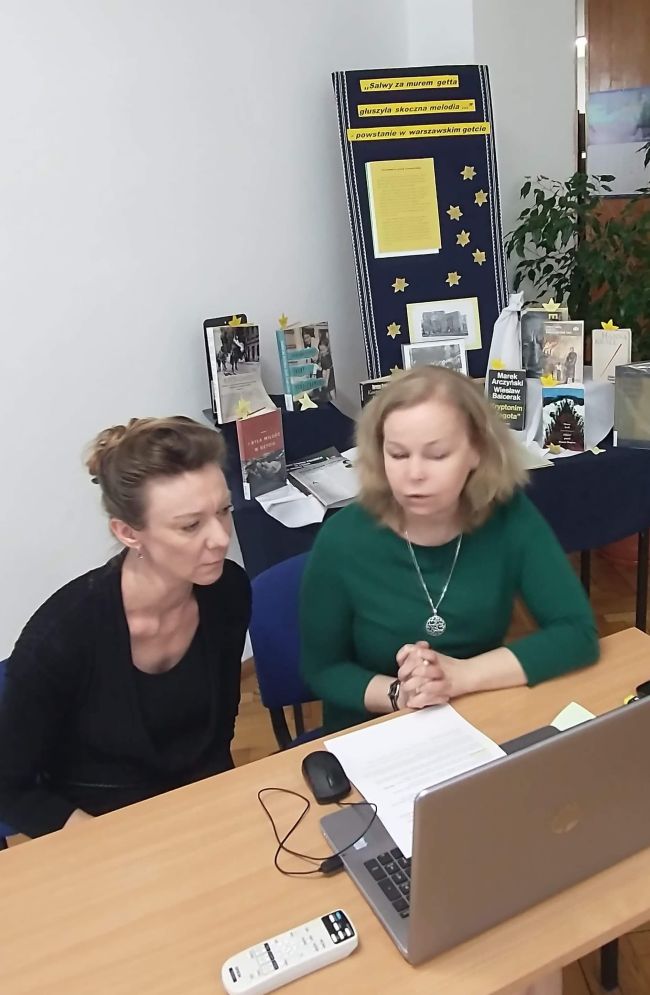 Prowadzące spotkanie, nauczyciele bibliotekarze Biblioteki Pedagogicznej w Zamościu Filii w Tomaszowie Lubelskim