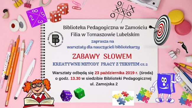 Grafika zaproszenia na warsztaty