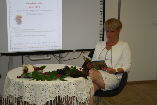 Pani Dyrektor z Biblioteki Pedagogicznej w Zamościu
