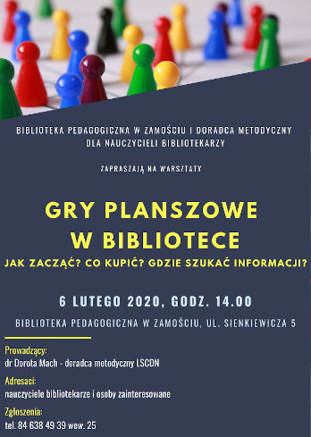 Warsztaty: Gry planszowe.