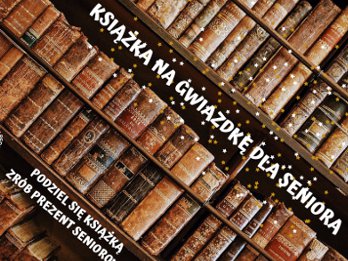 Grafika z napisem: Książka dla seniora