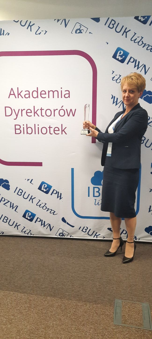 Na zdjęciu dyrektor Biblioteki pedagogicznj w Zamościu Pani dr Dorota Mach