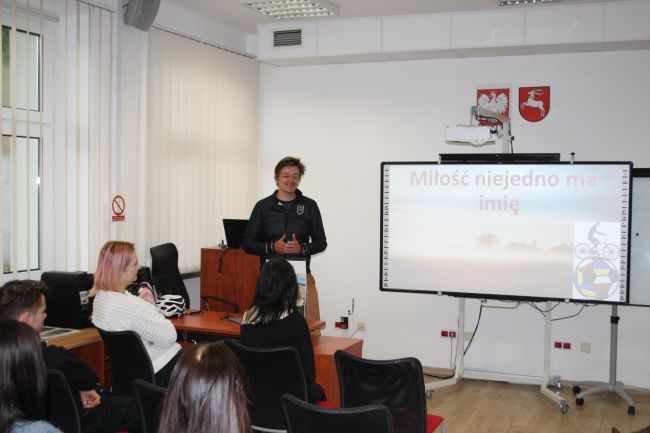 Autor spotkania w czytelni z Skakuj Biblioteki Pedagogicznej w Zamościu 