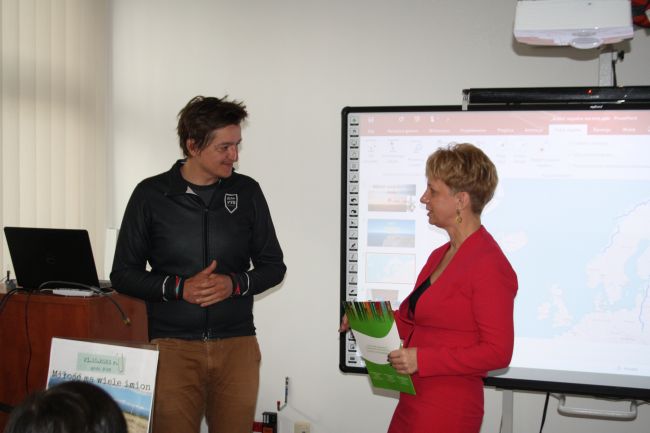 Autor spotkania i dyrektor Biblioteki Pedagogicznej w Zamościu