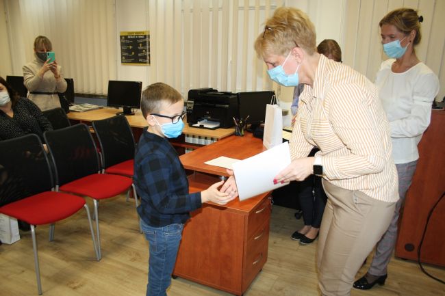 Pani dr Dorota Mach dyrektor Biblioteki Pedagogicznej w Zamościu i laureatka konkursu 